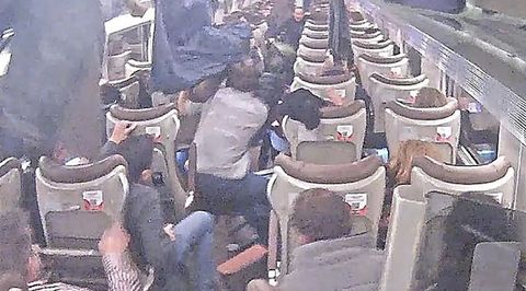 Imagen de uno de los trenes accidentados en Adamuz