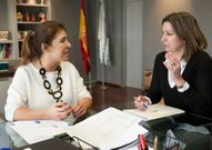 La conselleira y la alcaldesa mantuvieron una reuni�n <span lang= gl >�cordial e fruct�fera�</span>.