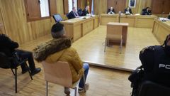 El acusado, el d�a del juicio en la Audiencia Provincial de Lugo