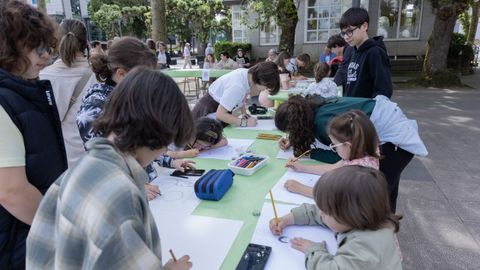 Certame de pintura e debuxo de Lumieira, en Carballo