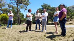 Trenor estuvo acompa�ado durante la visita por Luis Oujo y Mar�a Maneiro