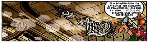 El  botafumeiro ante el Papa en 2010.