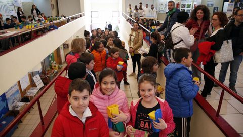CONSELLEIRO DE CULTURA Y EDUCACION ROMAN RODRIGUEZ EN LA INAUGURACION DE LA FERIA DE LA EDUCACION EN EL AUDITORIO