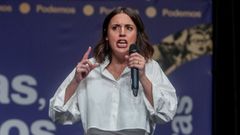 Irene Montero, el 4 de noviembre durante una conferencia poltica de Podemos en el Crculo de Bellas Artes, en Madrid.