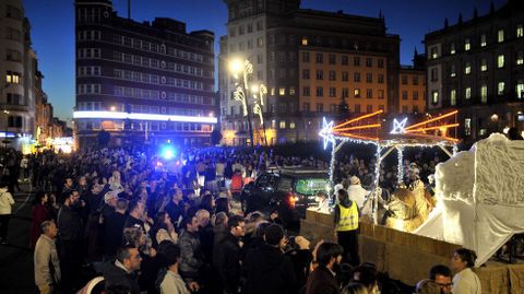 La cabalgata abarrot� las calles de Ferrol