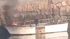 Imagen de la embarcaci�n, todav�a afectada por las llamas. J.M.P.P.