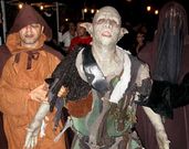 Un personaje que particip� en el espect�culo dominical. 