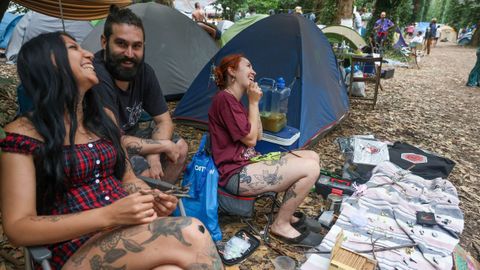 Acampada en el festival ortegano