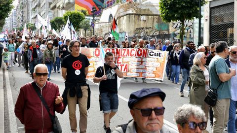 Manifestaci�n de la CUT en Vigo por el 1 de mayo, d�a del trabajador.