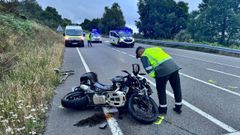 Un motorista perdi la vida hace una semana en Beariz, tras colisionar su vehiculo contra un turismo
