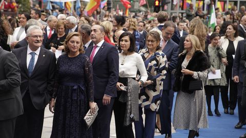 Llegada de los invitados a la ceremonia de los Premios Princesa de Asturias