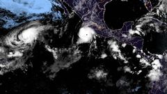 Imagen satelital de la situaci�n del hurac�n Polo.