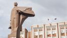 Una estatuta de Lenin en Tirspol, capital de Transnistria.