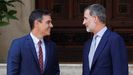 Pedro S�nchez y Felipe VI, en Marivent