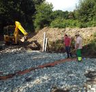 El concejal Klaus Brey visit� ayer las obras de los nuevos dep�sitos.