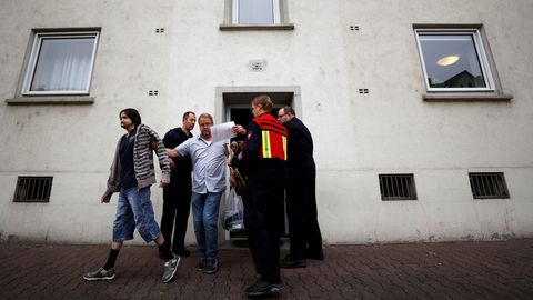 Evacuaci�n masiva en Fr�ncfort