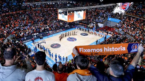 El Coliseum, en el derbi ante el Breog�n de la pasada temporada.