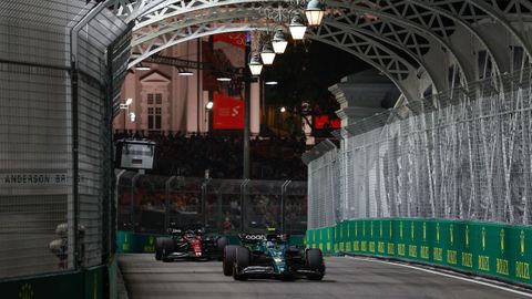 Sesi�n de clasificaci�n del GP de Singapur 2023 de F�rmula 1.Fernando Alonso en la sesi�n de clasificaci�n del GP de Singapur 2023 de F�rmula 1