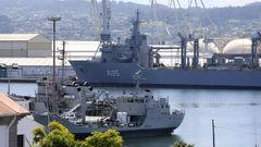 El primer buque log�stico australiano, el Supply, en Navantia