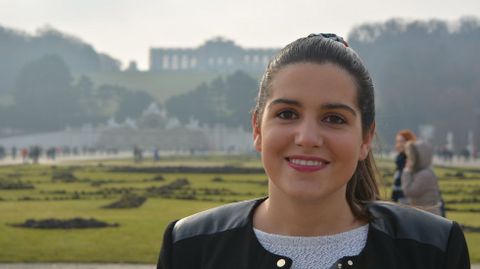 Lidia Villar, de Mazaricos, está en Austria.
