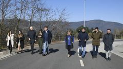 El conselleiro de Economa, Francisco Conde, y el delegado de la Xunta en Ourense, Gabriel Aln, visitaron el parque empresarial de Cortegada.