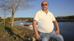Juan Antonio Amado Casti�eira, en uno de sus regresos a Ponteceso 