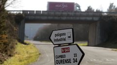 Se�alizaci�n de los accesos al pol�gono industrial de Chantada