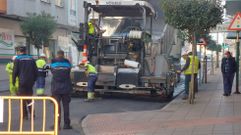 Las obras se desarrollaban este martes en las proximidades del paso a nivel del barrio de la Florida