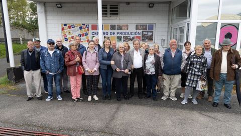 Miembros de la asociaci&oacute;n Santalla de Pena de Begonte