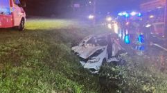 Los bomberos tuvieron que excarcelar al fallecido