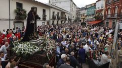 En O Barco se acort� la procesi�n de O Cristo ante la amenaza de lluvia