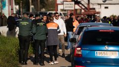 Trabajadores durante los piquetes de las empresas auxiliares en huelga de ArcelorMittal