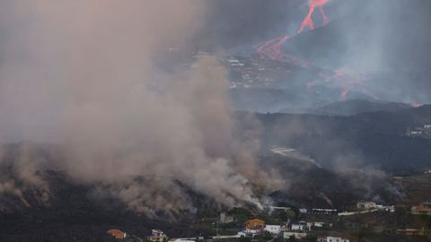 La erupcin del volcn de La Palma vista desde Todoque