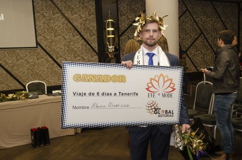 El ganador del concurso �Mister Global Asturias�, Alberto Mart�nez