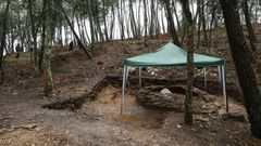 Inicio de los trabajos arqueolgicos en el Castro de Trelle.