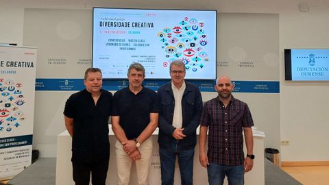 Presentaci�n de la 22� edici�n del Curso de Medios Audiovisuais de Celanova en el centro cultural Marcos Valc�rcel.