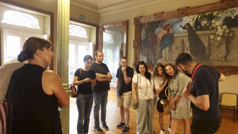 Visita al Caf� Moderno de Pontevedra, durante la pasada edici�n de la Semana do Patrimonio Invisible