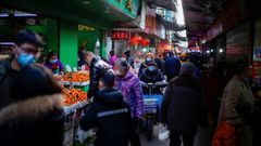 Mercado de Wuhan, donde se supona que se inici el foco epidmico