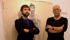 Pablo Mella y Nito da Vila en �Atelier�, en Galer�a Sargadelos. 