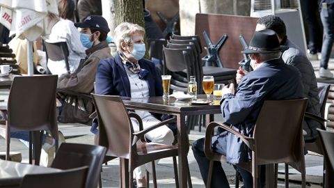 Reapertura de terrazas en Pontevedra