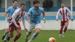 �lvaro Uriarte, durante el partido contra el Alondras en el Kiko Rey.