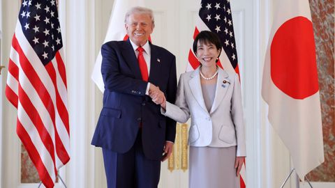 Donald Trump y Sanae Takaichien el encuentro bilateral de octubre.
