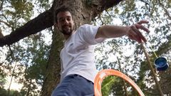 Daniel Tamariz demostrando su destreza con el yoy�