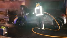 Estado en el que qued� el coche en el que viajaban los cuatro chicos en el accidente la madrugada del viernes al s�bado