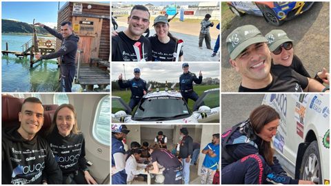 Edgar y F�tima durante su participaci�n en los Ralis de Nueva Zelanda e India este mes de abril. 