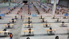 Ex�menes celebrados en octubre en Silleda, bajo el protocolo sanitario contra el covid-19