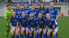 Alineaci�n del Real Oviedo Femenino en Lezama
