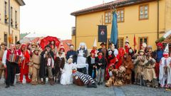 Estos son�gran parte de los personajes que protagonizaban el antroxu tradicional en Oviedo