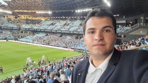 Santiago, el artífice de Oliveira das Américas, en Balaídos.