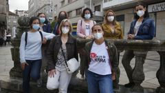 De izquierda a derecha, Gretel Lichtenstein, Irma Alonso, Noa Otero, Martha Tost�n, Mar�a Ferrero, Irene Pardo, Ana Beiro y Mar�a Torre Alm�n